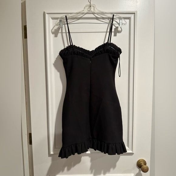 Likely Natalie Ruffled Mini Sheath Dress in Black size 6 - Picture 7 of 8